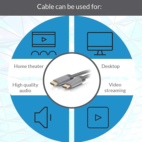 C2G 50630 Select 4K UHD High Speed HDMI Cable (60Hz) with Ethernet M/M, In-Wall CL2-Rated, Black (15 Feet, 4.57 Meters) 15ft