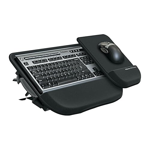 Fellowes 8060201 Tilt 'n Slide Pro Keyboard Manager, Black