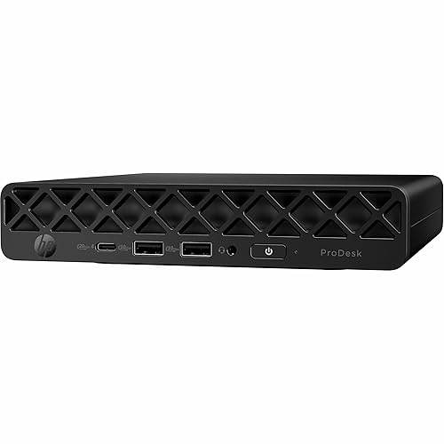 HP ProDesk 4 G1i Desktop Computer - Intel Core Ultra 5 235T - 16 GB - 256 GB PCI Express NVMe SSD - Mini PC - Jack Black - Intel Q870 Chip - Windows 11 Pro - Intel DDR5 SDRAM - Wi-Fi 6E (IEEE 802.11ax