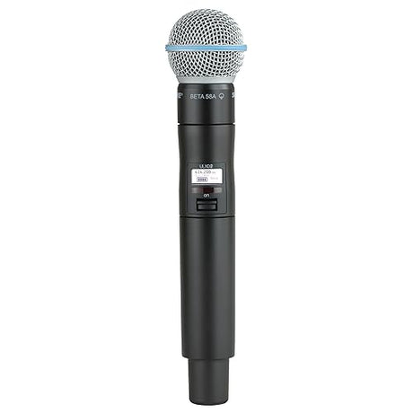 Shure ULXD2/B58 Handheld Transmitter with Beta58A Mic Capsule – for ULX-D Digital Wireless Systems, Receiver Sold Separately | G57 Band (ULXD2/B58=-G57)