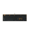 Cherry KC 200 MX Mechanical Office Keyboard with New MX2A switches. Modern Design with Metal Plate Frame. (Bronze W/MX2A Silent Red Switch)