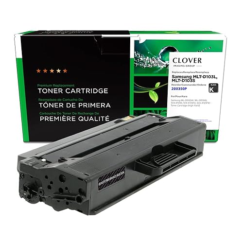 Clover Remanufactured Toner Cartridge Replacement for Samsung MLT-D103L/MLT-D103S | Black | High Yield