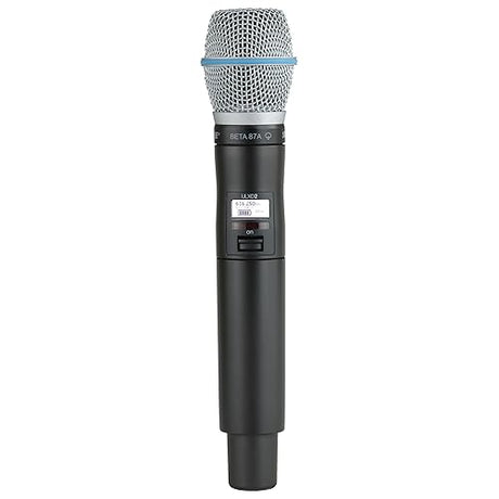 Shure ULXD2/B87A Handheld Transmitter with Beta87A Mic Capsule – for ULX-D Digital Wireless Systems, Receiver Sold Separately | G57 Band (ULXD2/B87A=-G57)