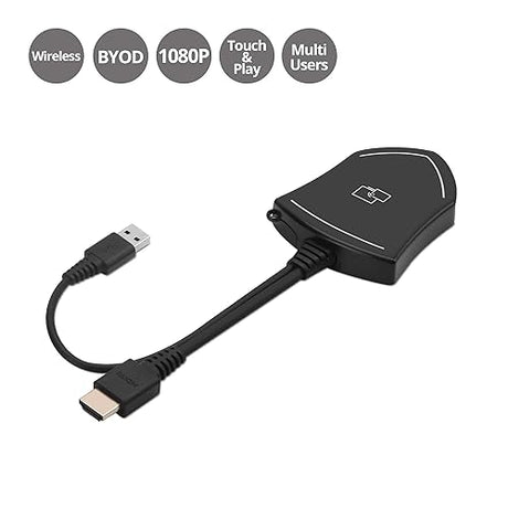 SIIG Wireless Media Presentation Transmitter -HDMI Dongle, 4K Network Presentation TX,Ethernet/Wireless,Sharing PC/Laptop,Screen, (Requires Main Presentation Switch Part# CE-H25Y11-S1) CE-H26711-S1
