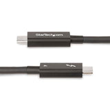 StarTech.com 6ft (2m) Active Thunderbolt 4 Cable - 40Gbps - 100W PD - 4K/8K Video - Thunderbolt Cable - Compatible w/USB4/DP Alt Mode, Thunderbolt 3, USB 3.2/Type-C (A40G2MB-TB4-CABLE)