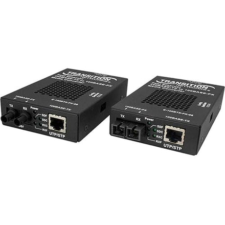Transition Networks 100BASE TX RJ 45 to 100BASE FX MM LC