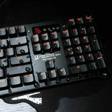 Light Strike LK Optical Gaming Keyboard – Orange LED Backlit – LK Blue Tactile Switch - Black (B840)