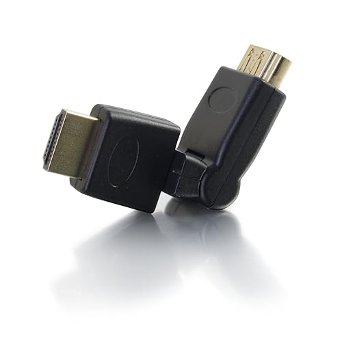 C2G 30548 360° Rotating HDMI Male to Female Adapter, Black Rotating HDMI Male to HDMI Female Adapter (NEW Version)