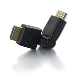 C2G 30548 360° Rotating HDMI Male to Female Adapter, Black Rotating HDMI Male to HDMI Female Adapter (NEW Version)