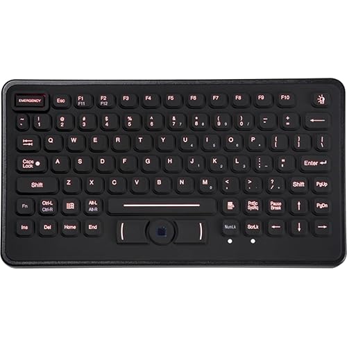 TG-3 Electronics 86 Key, Backlit, NEMA 4, Pointing Device, USB KBA-BLH-5RU