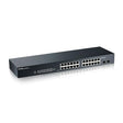 Zyxel 24-Port Gigabit Switch | Smart Managed | Rackmount and Fanless | VLAN, IGMP, QoS GS1900-24