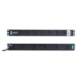 StarTech.com 12-Outlet Rackmount PDU, 1U Server Power Strip, Wide-Spaced Right-Angle Ports, Mounted Power Distribution Unit