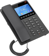 Grandstream GHP631 Desktop Hotel Phone, 3.5in Color LCD, PoE, Black