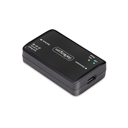 StarTech.com USB Galvanic Isolator 6KV, Electrical Noise Isolator, IP40, DIN Rail, Isolated Power Filter, USB 2.0/1.1, TAA