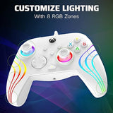 PDP Afterglow™ Wave Wired Controller: White For Xbox Series X|S, Xbox One & Windows 10/11