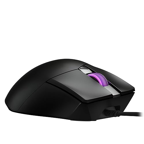 ASUS ROG Gladius III Core Gaming Mouse, Ergonomic, 12000 DPI Optical Sensor, ROG Micro Switches, Push-Fit Switch Socket, 5 Memory Profiles, Aura Sync RGB