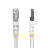 StarTech.com 25ft White CAT8 Ethernet Cable, Snagless RJ45, 25G/40G, 2000MHz, 100W PoE++, S/FTP, 26AWG Pure Bare Copper, LSZH