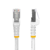 StarTech.com 1ft White CAT8 Ethernet Cable, Snagless RJ45, 25G/40G, 2000MHz, 100W PoE++, S/FTP, 26AWG Pure Bare Copper, LSZH