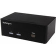 StarTech.com 2-Port KVM Switch with Dual VGA and USB Hub, Black, 2.20 (55.88 mm) x 4.10 (104.14 mm) x 6.30 (160.02 mm) (SV231DVGAU2A) 2.20 (55.88 mm) x 4.10 (104.14 mm) x 6.30 (160.02 mm) VGA - Dual Monitor