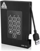 Apricorn Aegis Fortress FIPS 256 GB 140-2 Level 2 Validated 256-Bit Encrypted USB 3 External SSD (A25-3PL256-S256F)