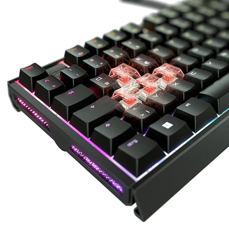CHERRY XTRFY MX 3.1 Mechanical Wired Gaming Keyboard | New MX2A Switches (Black, MX2A Silent Red)