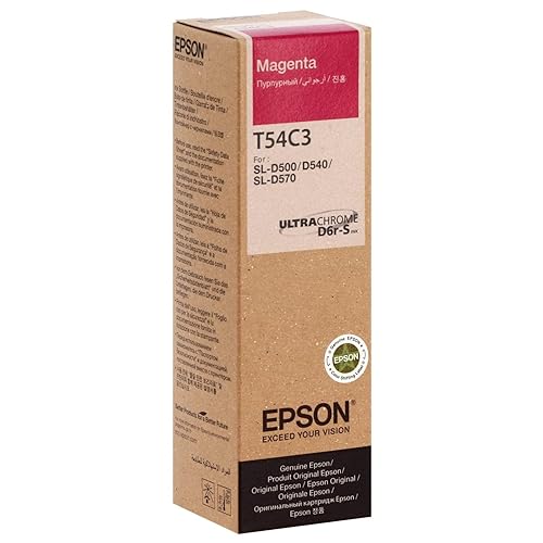 Epson T54C3 Magenta Ink Bottle for SureLab D500 Printer (Ref C13T54C320)