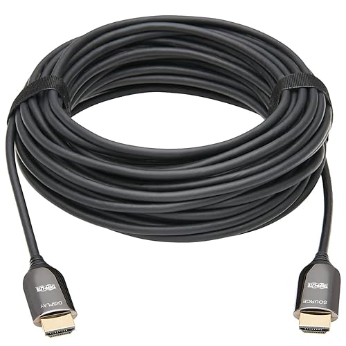 Tripp Lite HDMI Fiber Active Optical Cable AOC Plenum Rated 8K 60Hz M/M 20M (P568F-20M-8K6)