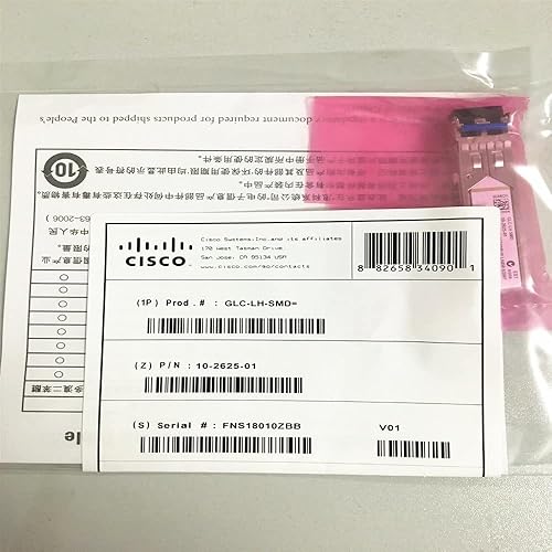 Cisco GLC-LH-SMD= 1000BASE-LX/LH SFP MMF/SMF Gigabit Interface Converter