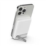 Belkin BoostCharge Wireless Power Bank 5K w/MagSafe Compatible 7.5W Charging, Built-in Pop-up Kickstand - Compatible w/iPhone 16, 16 Plus, 16 Pro, 16 Pro Max, iPhone 15, AirPods, and More - White