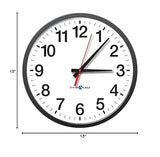 Pyramid Time Systems SEA3AALDRB Clock, Black