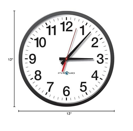 Pyramid Time Systems SEA3AALDRB Clock, Black