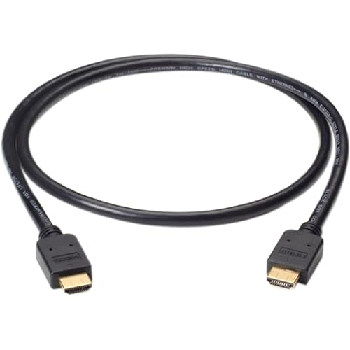 2TT3480 - Black Box Premium High-Speed HDMI Cable with Ethernet, Male/Male, 2-m (6.5-ft.) (VCB-HDMI-002M)