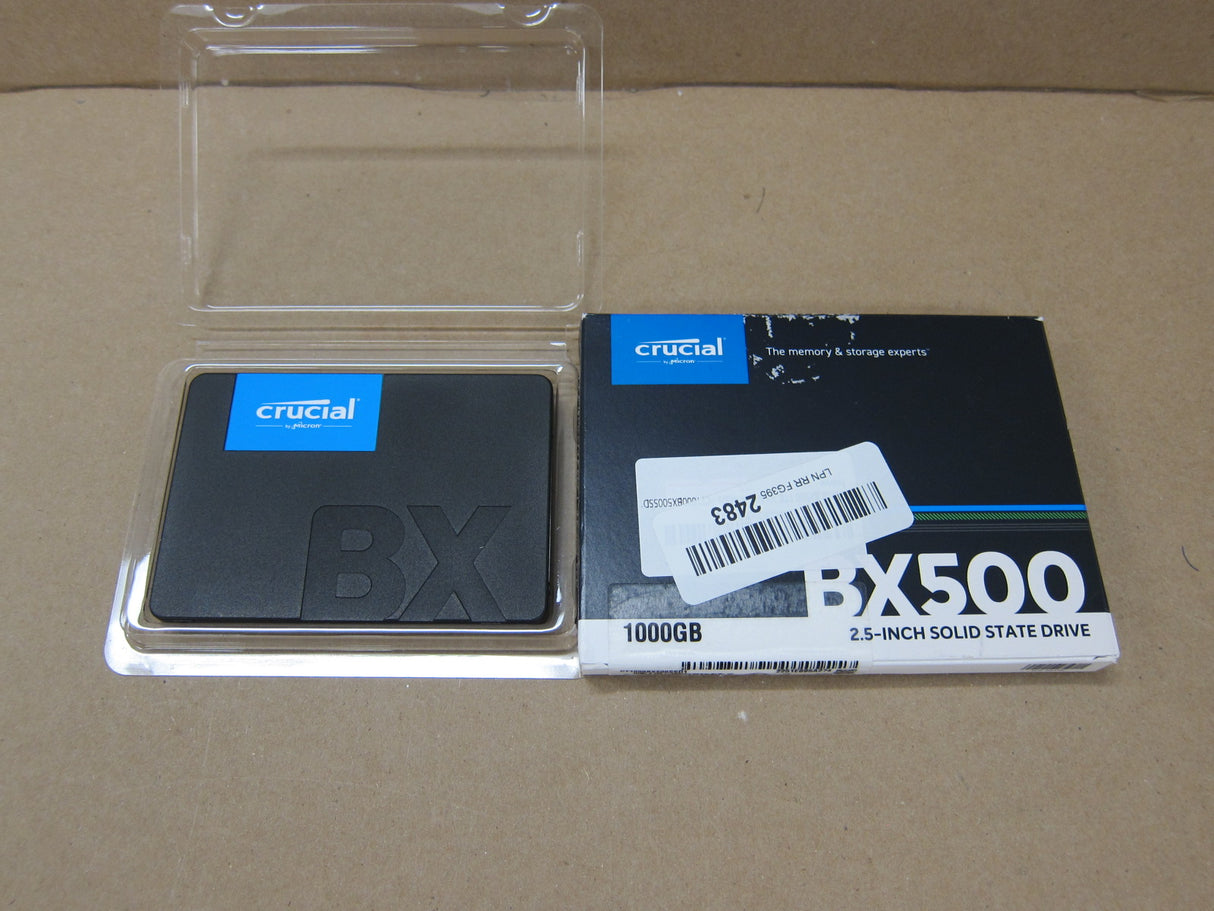 OPEN BOX - Crucial BX500 1TB 3D NAND SATA 2.5-Inch Internal SSD, up to 540MB/s - CT1000BX500SSD1, Solid State Drive