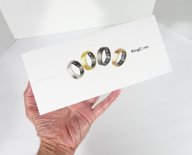 RingConn Gen 2 Royal Gold Size 8- Smart Ring/Fitness Tracker- NEW- FAST SHIP
