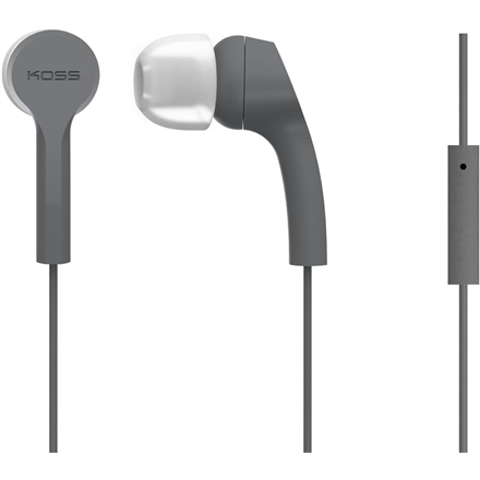 Koss In Ear Buds Mic Gray