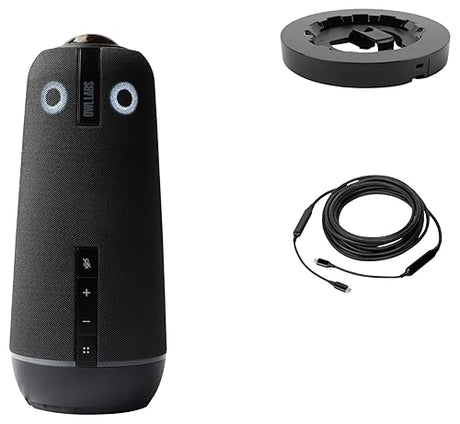 Owl Labs Meeting Owl 4+ Premium Pack - 360 Degree, 4K Smart Video Conference Camera, Microphone, and Speaker (Includes Accessories and Warranty)
