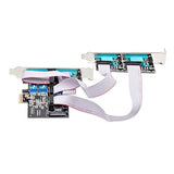 StarTech.com 4-Port Serial PCIe Card, Quad-Port PCI Express to RS232/RS422/RS485 DB9 Serial Card, Standard/Low-Profile Brackets, 16C1050 UART, ESD Protection, Windows/Linux (PS74ADF-SERIAL-CARD)