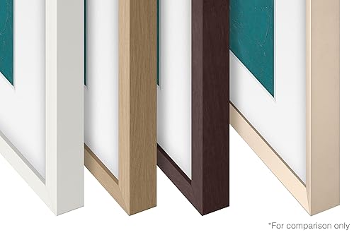 SAMSUNG 55-inch The Frame Customizable Bezel Modern Brown (VG-SCFA55BWBZA) [Canada Version] (2021-2025 Compatible) 55 Inch Modern Brown Wood
