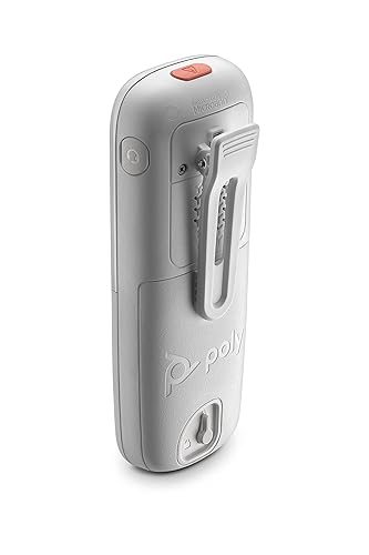 Poly - Rove 40 DECT IP Phone Handset - Wireless Ruggedized and Antimicrobial DECT Handset - Microban Technology - Connect to a Headset via Built-in Bluetooth and/or 3.5 mm - North America 84H77AA#ABA