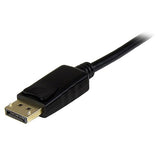 StarTech.com 6ft (2m) DisplayPort to HDMI Cable - 4K 30Hz - DisplayPort to HDMI Adapter Cable - DP 1.2 to HDMI Monitor Cable Converter - Latching DP Connector - Passive DP to HDMI Cord (DP2HDMM2MB) 6.6 feet Cable