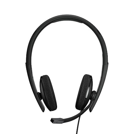 EPOS | Sennheiser Adapt 160 USB II (1000915) - Wired, Double-Sided, UC Optimized Headset with USB Connectivity - Superior Stereo Sound - Enhanced Comfort - Call Control - Black