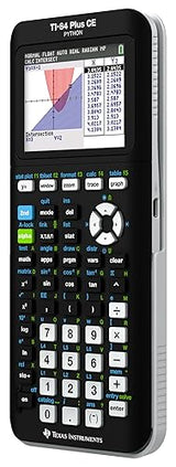 Texas Instruments TI-84 Plus CE Color Graphing Calculator, Black 7.5 Inch Black Standard Packaging
