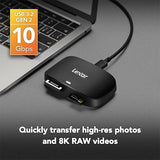 Lexar Professional CFexpress Type B/SD USB 3.2 Gen 2 Reader, Transfer Speeds Up to 10Gbps, Designed for CFexpress Type B and SD Cards (LRW520U-RNBNG) CFexpress Type B / SD USB 3.2 Reader