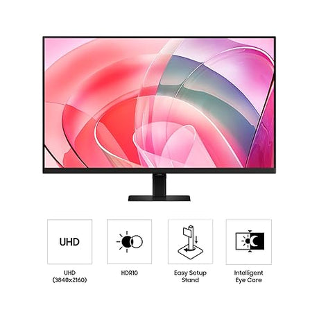 Samsung 32 ViewFinity S7 (S70D) 4K UHD IPS HDR10 High Resolution Monitor with Speakers, DP Port, TUV-Certified, 2025, LS32D708EBNXGO