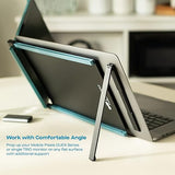 MP Mobile Pixels Portable Laptop Screen Levstand, Height Adjustable Ergonomic Monitor Stand, Foldable Laptops Holder, Ventilated Laptop Mount (Black)