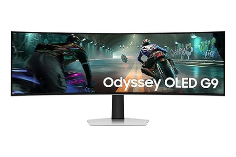 SAMSUNG 49 inch Odyssey OLED Dual QHD Gaming Monitor with 0.03ms Response time, 144 Hz, G-Sync Compatibility, Thermal Modulation, USB C - (LS49DG912SNXZA) [Canada Version] 49 Inch 2024 model 144 Hz | Dual QHD