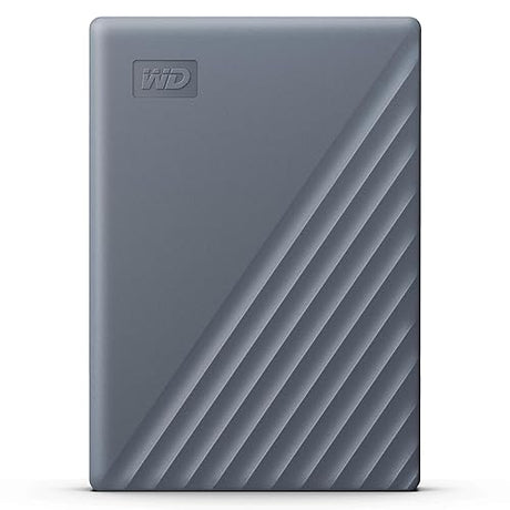 WD 2TB My Passport Portable Hard Drive, Works with USB-C & USB-A, Including Windows, Mac, and Mobile Devices, Includes Backup Software and Password Protection, Gray - Silicon Grey 2TB PC/Mac Ready (exFAT)