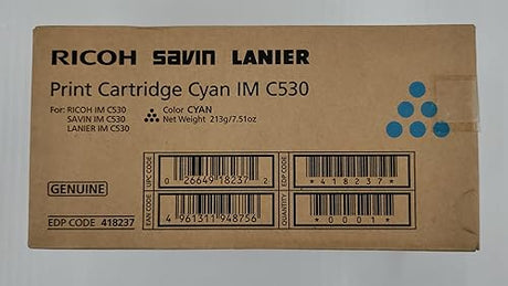 RICOH SAVIN LANIER Print Cartridge Cyan IM C530