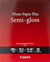 Canon Photo Paper Plus Semi-Gloss 8 x 10 (50 Sheets) (SG-201 8X10)