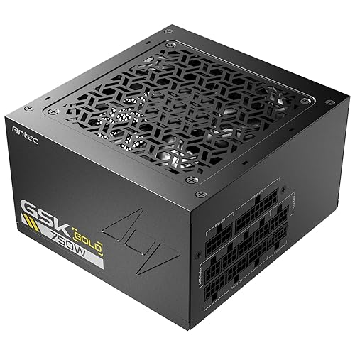 ANTEC GSK750 ATX3.1, 750W Full Modular PSU, 80 Plus Gold Certified, PCIE 5.1 Support, PhaseWave Design, Japanese Caps, Zero RPM Manager, 120mm Silent Fan, 7-Year Warranty GSK750W Gold (ATX 3.1)